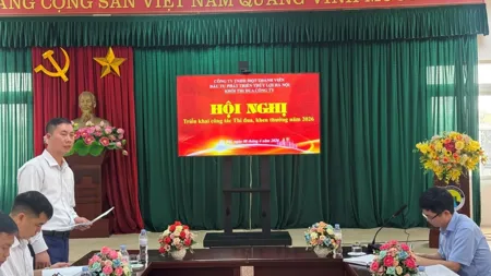 Công ty TNHH một thành viên Đầu tư phát triển Thủy lợi Hà Nội: tổ chức hội nghị triển khai công tác thi đua khen thưởng khối thi đua công ty năm 2026.